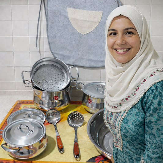 طقم مطبخ متكامل 7 قطع + هدية مجانية