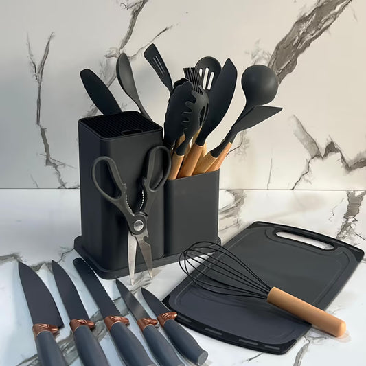 طقم أدوات المطبخ 19 قطعة